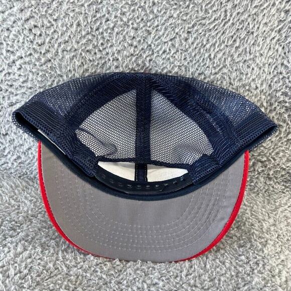 Vintage Chicago White Sox Hat White Blue Mesh Trucker Embroidered Large USA 80s - Picture 3 of 7